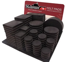 Non Slip Furniture Pads -78pcs (1+2+3+4)” Furniture Grippers Hardwood Floors ,