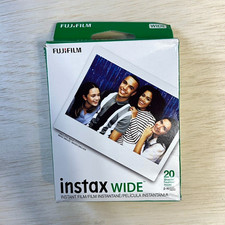 Fujifilm Instax Wide Instant Color Film Twin Pack 20 Photos ISO 800 Exp 2026-08