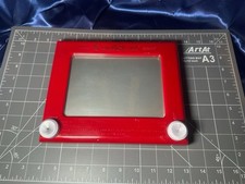 Vintage Magic ETCH A SKETCH Screen, Red, Glass Set w/ Sturdy Plastic Frame