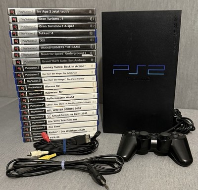 Sony PlayStation 2 - SCPH-39004 - PS2 FAT Lady - Controller + 21 Spiele