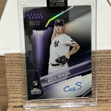 Topps Chrome Black 2026 Cam Schlittler Yankees Rookie Auto 50/75 #CBA-SC
