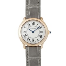 CARTIER LOND LOUIS CARTIER SM WGRN0013 Quartz Silver Pink Gold Case #W1315 2