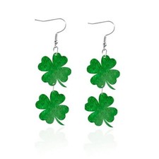 Shamrock Earrings Irish Dangle St Patricks Day B St Patricks Day Earrings