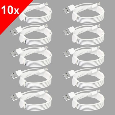 10x USB Ladekabel für iPhone X XR XS 11 12 13 14 PRO MAX Kabel | 0,5m | 1m | 2m