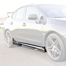 Fits 15-21 Subaru WRX STi 4dr VR-II Style Side Skirts w/ Side Air Shrouds (ABS)