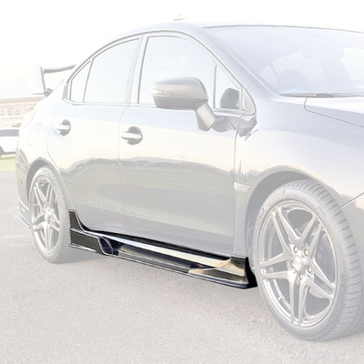 #ad #ad Fits 15 21 Subaru WRX STi 4dr VR II Style Side Skirts w Side Air Shrouds ABS $409.49