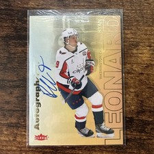 2025-26 Upper Deck Flair RYAN LEONARD Rookie Card Auto On Card Autographics A-RL. rookie card picture