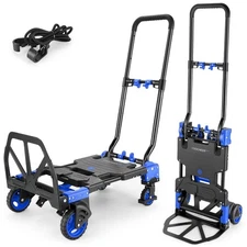 330LB Folding Hand Truck Moving Dolly, Hand Trucks Heavy Duty Combination of ...