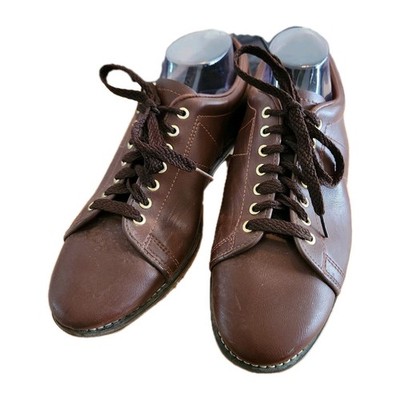 VTG Linds Classic Brown Bowling Shoes Men's Sz 11 Genuine Leather Sliding Sole