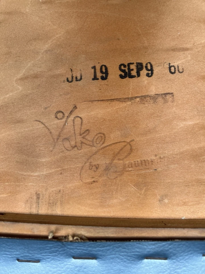 Poltrona giratória 1960 meados do século moderna Viko Baumritter - Imagem 3 de 3