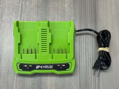 #ad Greenworks 24V 4A Dual Slot Charger amp; User Manual CAG817 $30.00