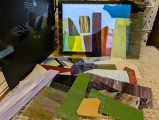 Huge Lot Of Premium STAINED GLASS PIECES AND SCRAP MIXED COLORS, TEXTURES, SWIRL
