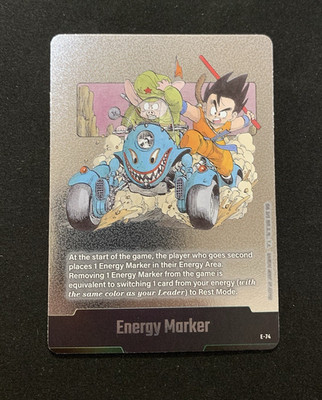 DRAGON BALL TCG ENERGY MARKER E-74 SILBER - ENG ENGLISCH