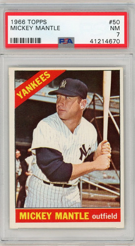 1966 Topps Mickey Mantle #50 PSA 7