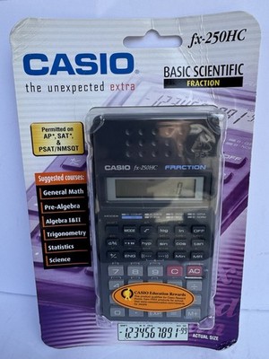 Casio FX-250HC Scientific Calculator Basic Scientific Fraction New Sealed