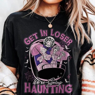 Disney Constance Leota Tightrope Girl Get In Loser We're Going Haunting T-shirt