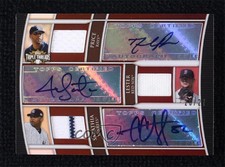 2010 Triple Threads Relic Combos Sepia 26/27 David Price Jon Lester Auto 10no