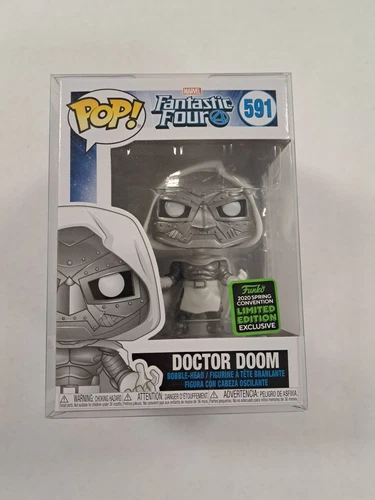 Funko Pop! Vinilo: Marvel - Doctor Doom - Exclusivo Spring Con 2020 con protección
