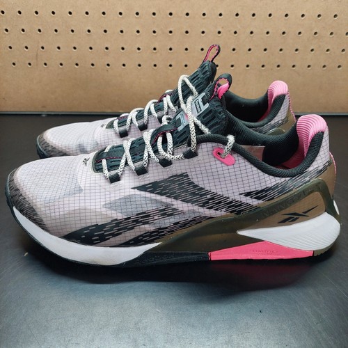 Zapatos de Entrenamiento Reebok Nano X1 TR Adventure Talla 11 Púrpura Rosa Negro GY8442 - Imagen 3 de 5