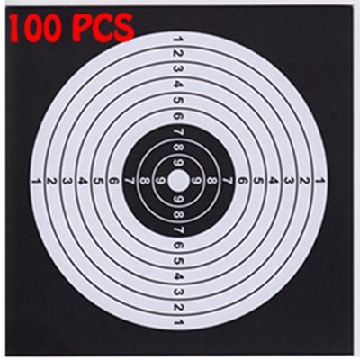 100X 5.5'' Spare Extra Paper Targets Fit Metal Bullets Trap Target Shooting Black