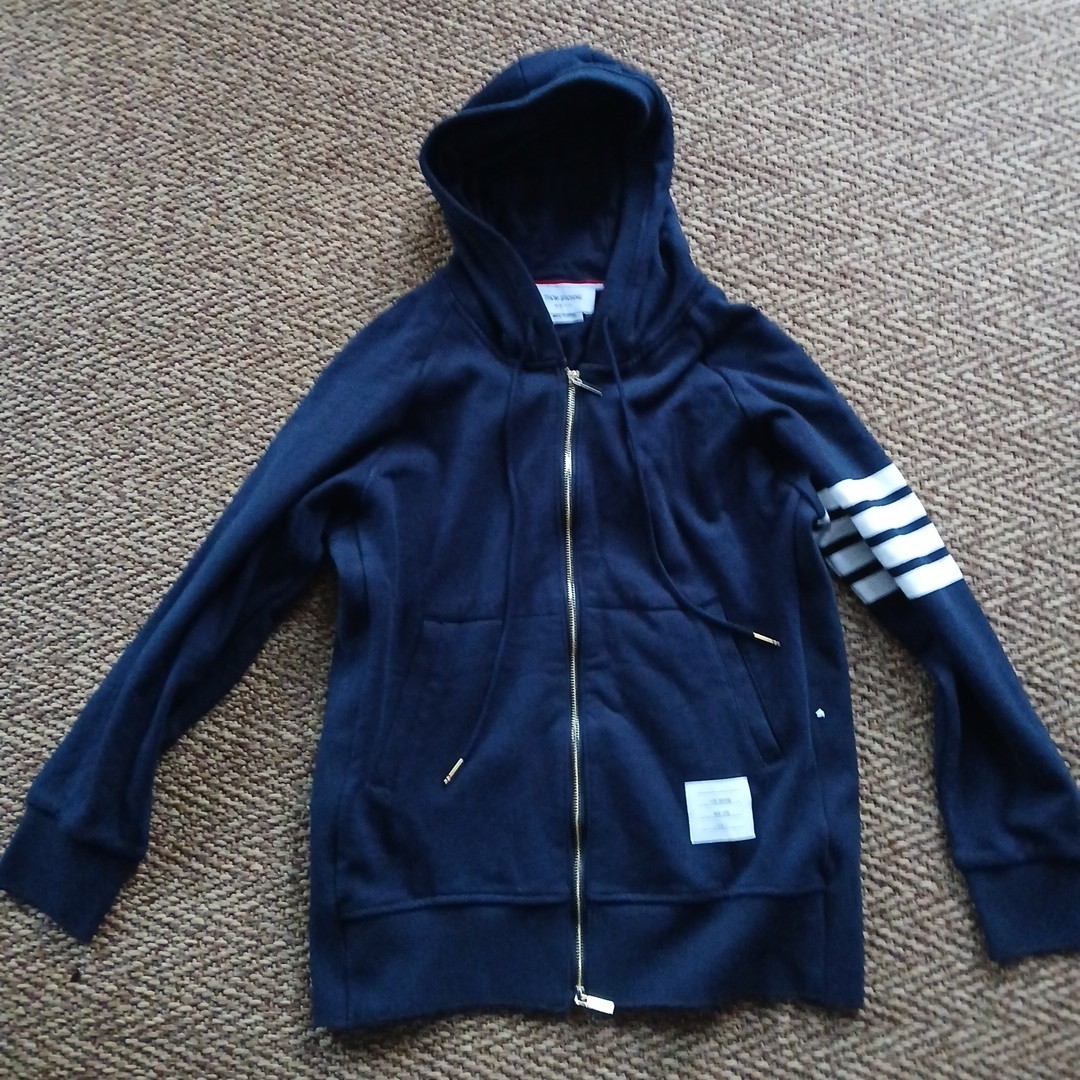 Thom Browne 4 Bar Hoodie Size 2, Blue