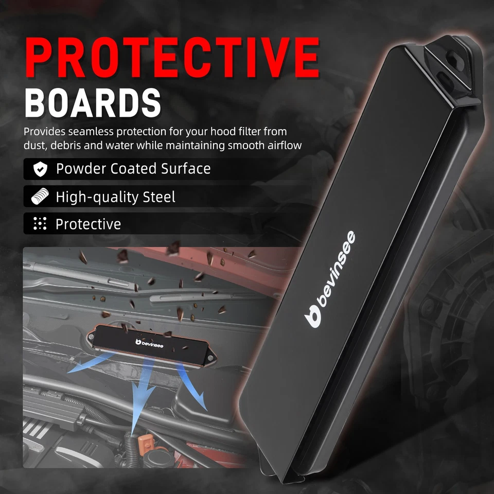 Cowl Filter & Guard Cover For BMW E90 E91 E92 E93 335i 335d 330i 330d M3 E82 1M - Image 4 of 4