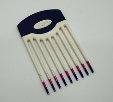 Vintage Goody Lift Comb Hair Pick White Purple Color Dip 90's Plastic Y2K