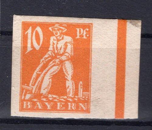 Bavaria 179U UNPERFORATED * MH 100EUR (EA1431)