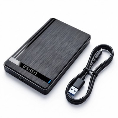 2,5'' Festplattengehäuse USB 3.0 SATA auf USB HDD SSD externes Gehäuse Caddy schwarz