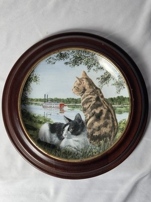 American Cats ''Lazy River Days'' Plate by Gerald Williams - Limited Edition