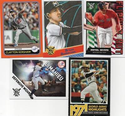 2020 BIG LEAGUE BASEBALL SINGLE ORANGE PARA #172 THRU 299 + INSERT***YOU PICK***