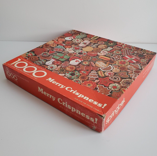 Springbok Merry Crispness Christmas Cookies Jigsaw Puzzle 1000 Pcs Vtg COMPLETE - Picture 6 of 14