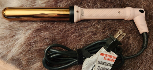 Lange L'ange Hair Curling Wand HT015B 1.25” Blush Pink Curling Iron - Picture 2 of 4