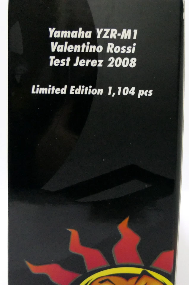 MINICHAMPS 1/12 VALENTINO ROSSI YAMAHA YZR-M1 – ESSAI JÉREZ 2008 122093946 NEUVE - Photo 4/4