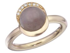 Ring Farbstein Brillanten 750er Roségold