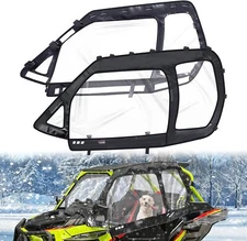 RZR Cab Enclosure Upper Doors Zipper Vent For Polaris 900/XP TURBO/S 1000 RZR