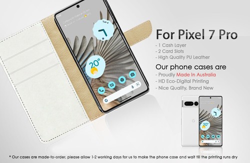 ( For Google Pixel 7 Pro ) Wallet Flip Case Cover AJ23875 Dragon - Photo 7 sur 7
