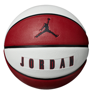 red and white jordan basketball
