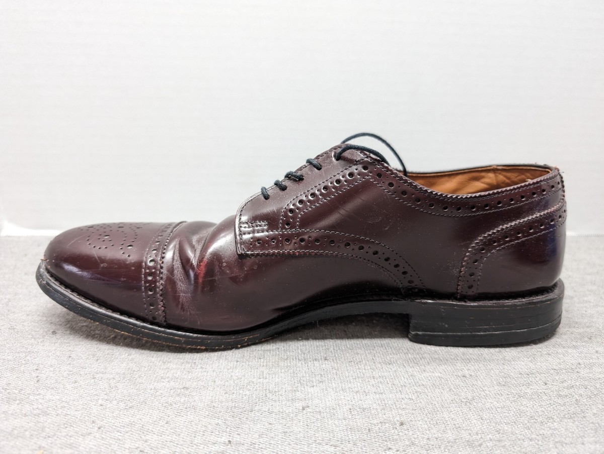 Cheaney Men’s Burgundy Wingtip Oxfords Sz 10D Made In England ( Allen Edmonds ) Siena Medallion Oxford Dress Shoe | Men main image 3