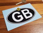 AA GB Old Style Classic Car ID Plate Sticker 5" British Royal Automobile Club