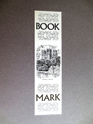 BOOKMARK JUDGES Durham Cathedral County Durham Black Unused Vintage