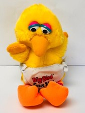 Vintage Baby Big Bird Plush Stuffed Animal Hasbro Softies Sesame Street BIN 5