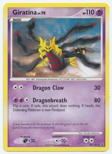 (pok-PL-028) Giratina (Non-Foil) (R) Pokemon Platinum Base Set Card # 28