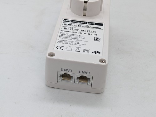 SINGLE UNIT AVM FRITZ Powerline 1220 1220E WLAN access point 1200 Mbps EU PLUG - Afbeelding 10 van 15