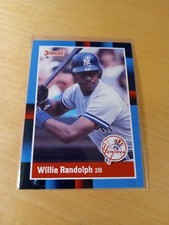 1988 DONRUSS #228 WILLIE RANDOLPH New York Yankees Baseball Card, 2nd Base. (NM)