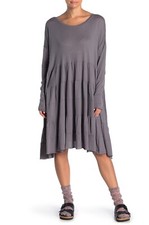 NWT Free People Rory Oversized Dress, gray, sz.S