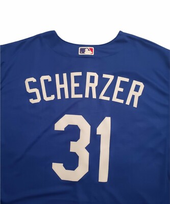 Nike Los Angeles Dodgers Max Scherzer Royal Blue Alternate Jersey