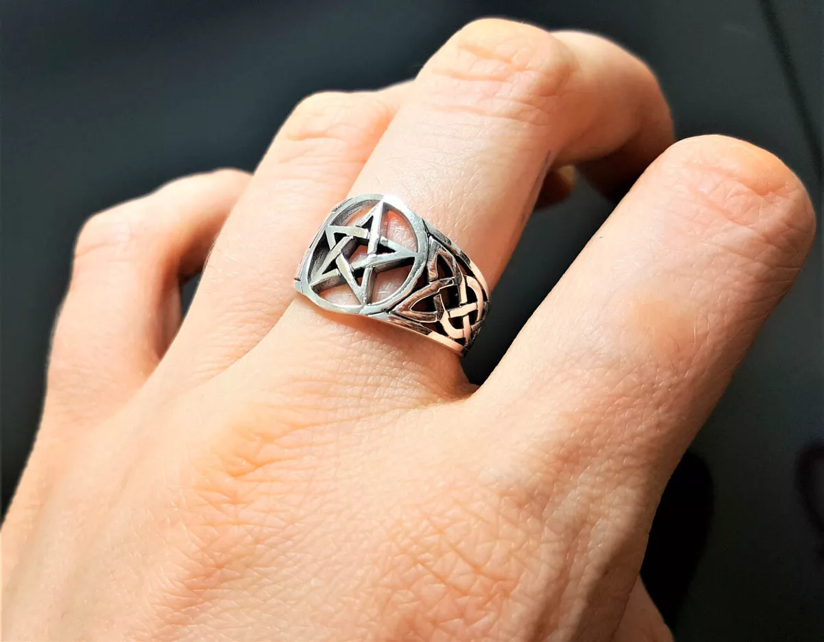 Double Star Rings Five-pointed Star Cross Ring Star Ring 