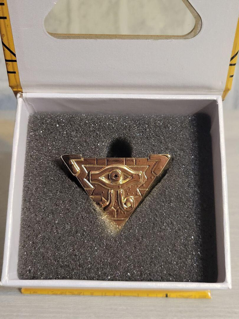 Yu-Gi-Oh! Millennium Puzzle Gold Metal Necklace Pendant Authentic