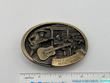 Vintage 1987 Walnut Valley 16th Flatpicking Championship Winfield KS Belt Buckle